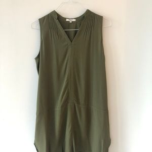 Madewell Sleeveless Dress Army Green/Olive (Small)